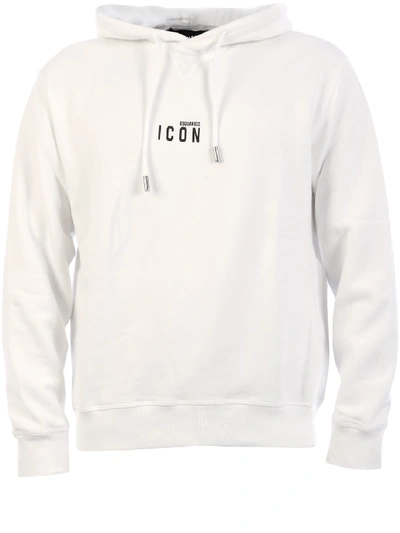 Shop Dsquared2 Icon Hoodie White
