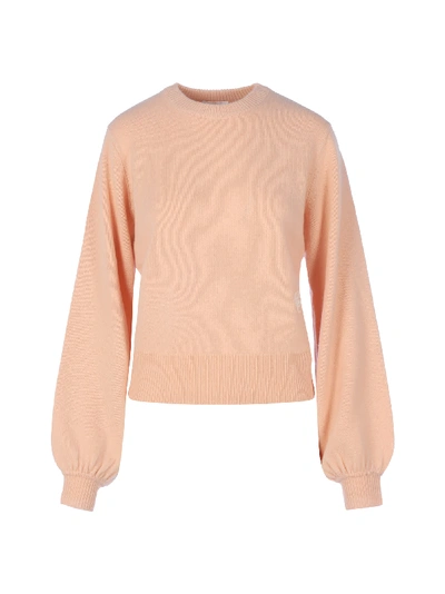 Shop Chloé Cashmere Knit In Salty Pink