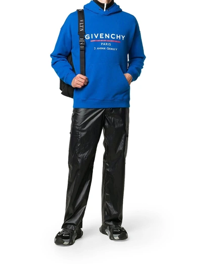 Shop Givenchy Logo Sweatshirt In Ocean Blue