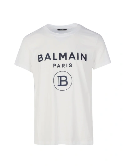Shop Balmain Rubber Ts In Gcr Blanc Narine