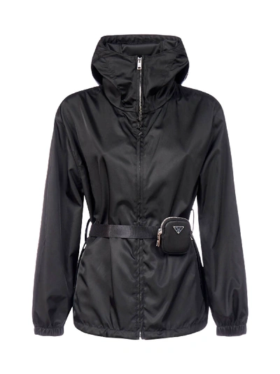 Shop Prada Jacket In Nero