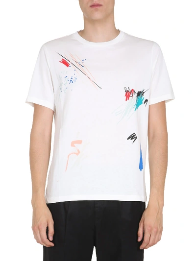 Shop Paul Smith Round Neck T-shirt In Bianco