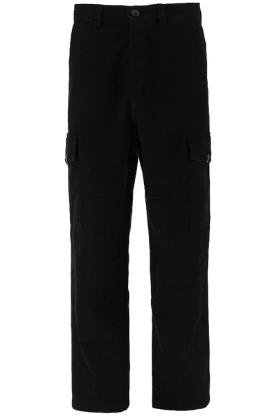 Shop Ami Alexandre Mattiussi Cotton Cargo Pants In Black (black)