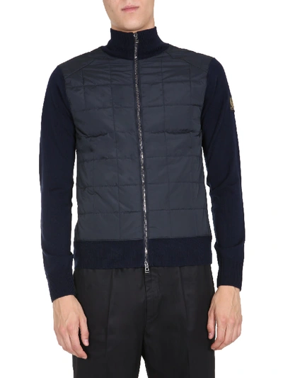 Shop Belstaff Kerby Cardigan In Blu