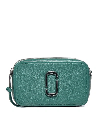 Shop Marc Jacobs Softshot 21 Leather Shoulder Bag In Cucumber