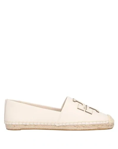 Shop Tory Burch Woman Espadrilles Ivory Size 7 Soft Leather In White