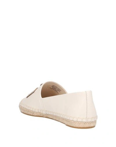 Shop Tory Burch Woman Espadrilles Ivory Size 7 Soft Leather In White