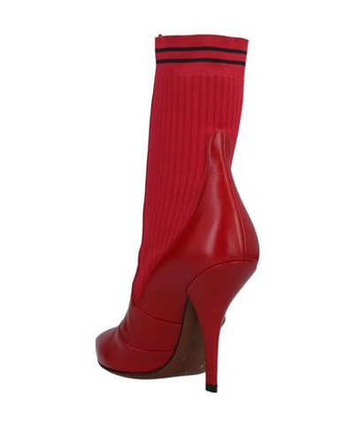 Shop Fendi Ankle Boot In Red