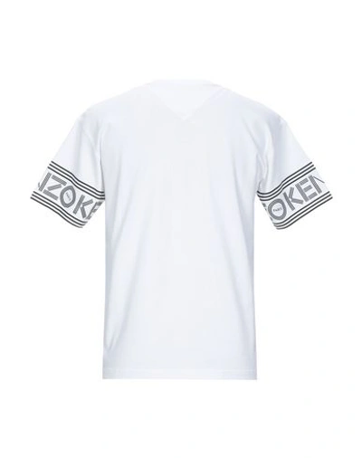 Shop Kenzo Man T-shirt White Size S Cotton