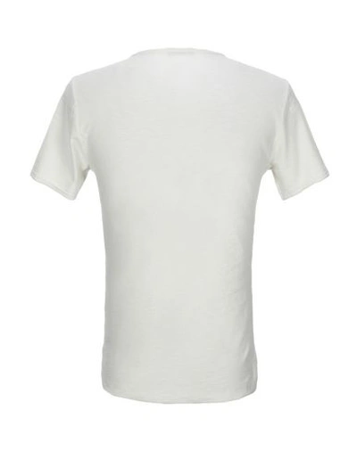 Shop Kaos Man T-shirt Ivory Size Xxl Cotton In White