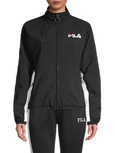 Shop Fila Rupta Zip Wind Jacket In Black