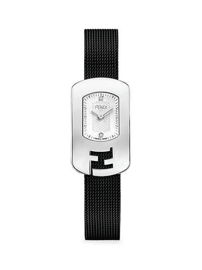 Shop Fendi Chameleon Stainless Steel & Diamond Bracelet Watch