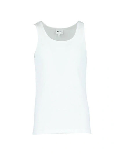 Shop Brioni Ribbed Jersey Tank In White