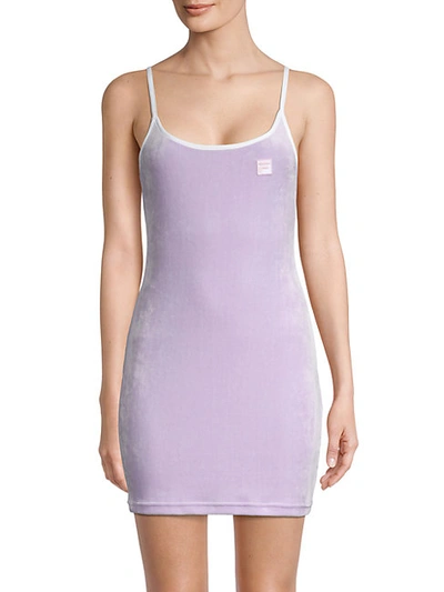 Shop Fila Dylana Velvet Camisole Dress In Purple