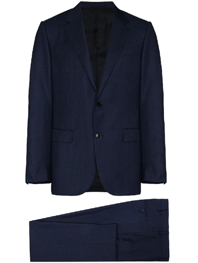 Shop Ermenegildo Zegna Two-piece Single-breasted Suit In Blue