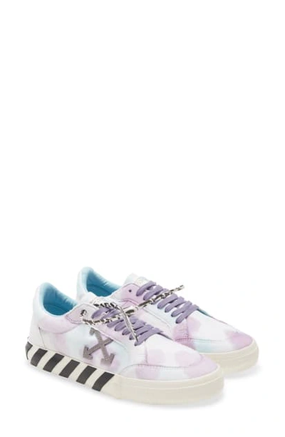 Shop Off-white Low Vulcanized Sneaker In White / Lilac