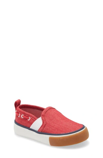 Shop Toddler Boy's 1901 Canvas Boat Shoe In Red Canvas