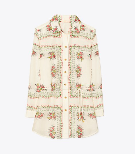 tory burch printed beach tunic