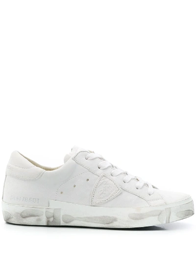 Shop Philippe Model Paris Prsx Basic Low-top Sneakers In White