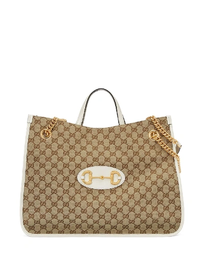 Shop Gucci Horsebit Shopping Bag