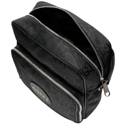 Shop Gucci Gg Eco Nylon Flight Bag In Black