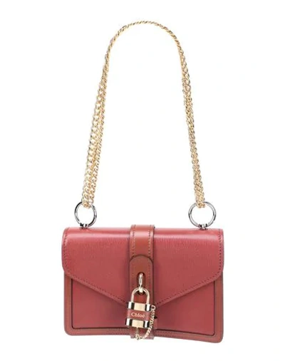 Shop Chloé Handbags In Brick Red