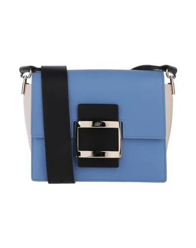 Shop Roger Vivier Cross-body Bags In Pastel Blue