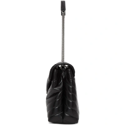 Shop Saint Laurent Black Medium Loulou Bag In 1000 Black