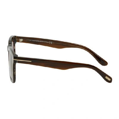 Shop Tom Ford Tortoiseshell Dax Sunglasses In 55e Col Hav