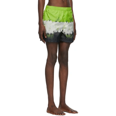 Shop Valentino Multicolor Tie-dye Swim Shorts In A6b Jb Gree