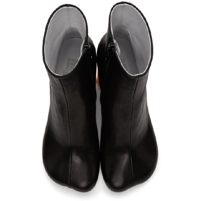 Shop Mm6 Maison Margiela Black Ankle Boots In T8013 Black