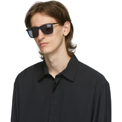 Shop Hugo Boss Boss Black Rectangular Sunglasses In 0003 Black