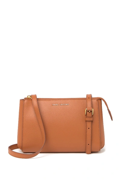 Shop Marc Jacobs Commuter Crossbody Bag In Smoked Almond