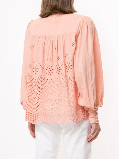 Shop We Are Kindred Lua Embroidered Shirt In Pink