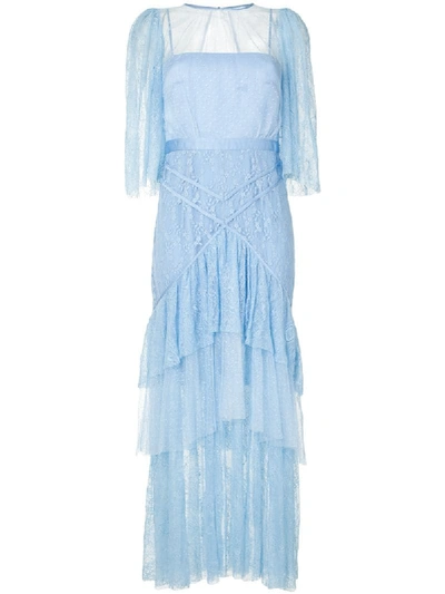 Shop Alice Mccall Love Craft Maxi Dress In Blue