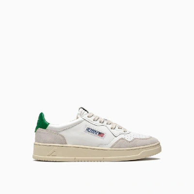 Shop Autry Low Sneakers Aulumls23 In White/green