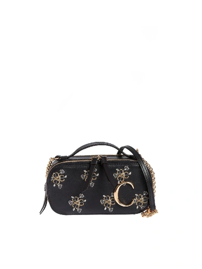 Shop Chloé Chloe C Shoulder Bag In Full Blue