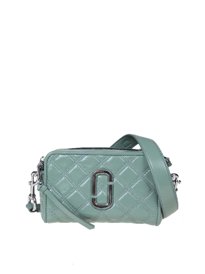 Shop Marc Jacobs The Quilted Softshot 21 Shoulder Bag In Green