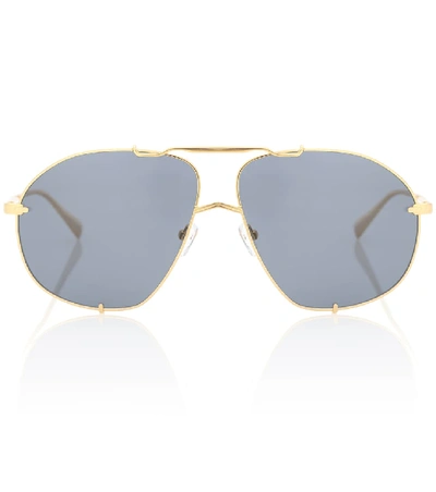 Shop Attico X Linda Farrow Telma Sunglasses In Grey