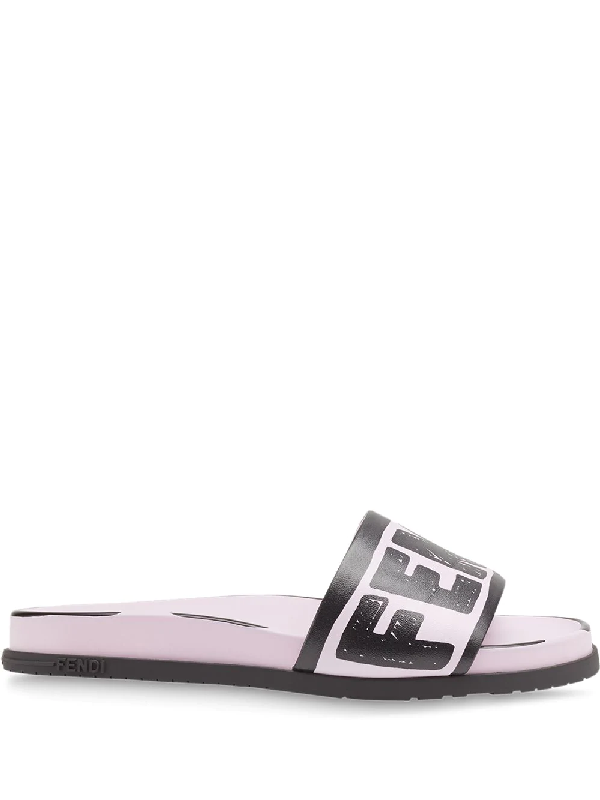 fendi pink slides