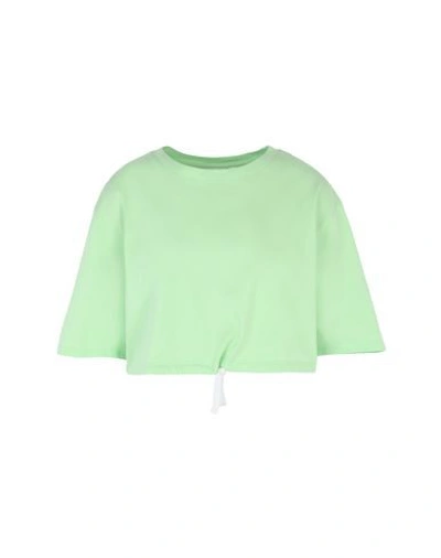 Shop Les Girls Les Boys T-shirts In Light Green