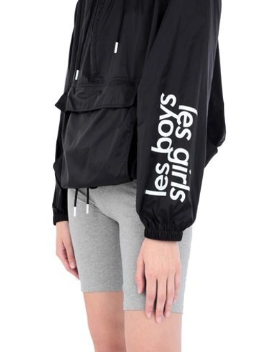 Shop Les Girls Les Boys Woman Jacket Black Size Xs Polyamide