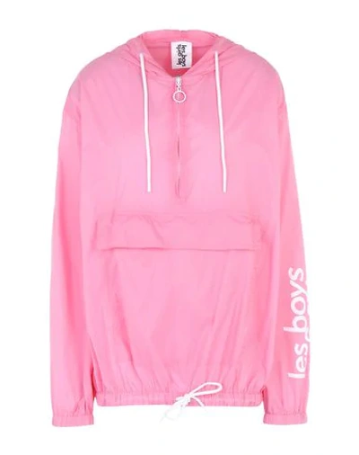 Shop Les Girls Les Boys Woman Jacket Pink Size S Polyamide