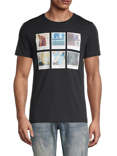 Shop Antony Morato Polaroid Graphic T-shirt In Navy