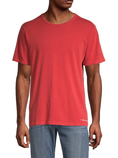 Shop 7 For All Mankind Commons Logo T-shirt In Coral