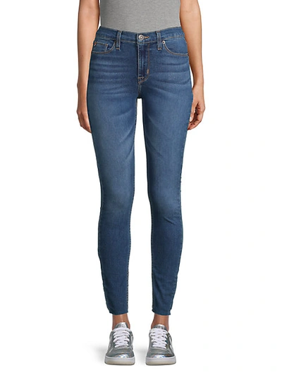 Shop Hudson Natalie Mid-rise Super Skinny Ankle Jeans In Temple City