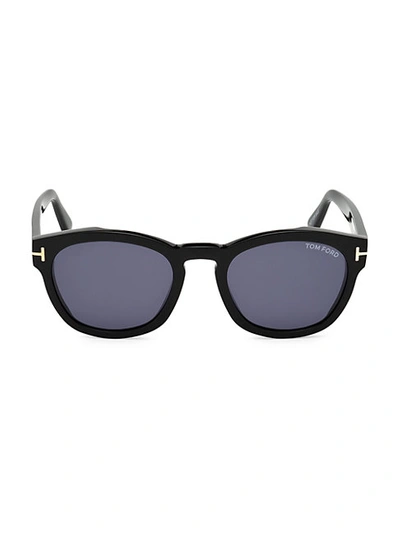Shop Tom Ford Bryan 51mm Geometric Sunglasses In Black