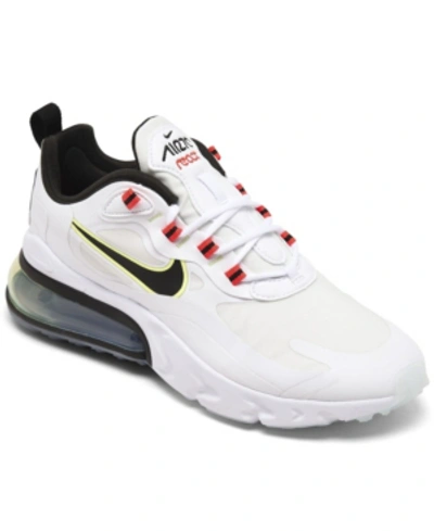 Shop Nike Women's Air Max 270 React Casual Sneakers From Finish Line In White/blac