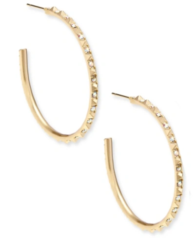 Kendra Scott Veronica 14ct Gold-plated Hoop Earrings In Gold