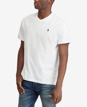 Polo Ralph Lauren Men's Classic-fit V Neck T-shirt In White | ModeSens